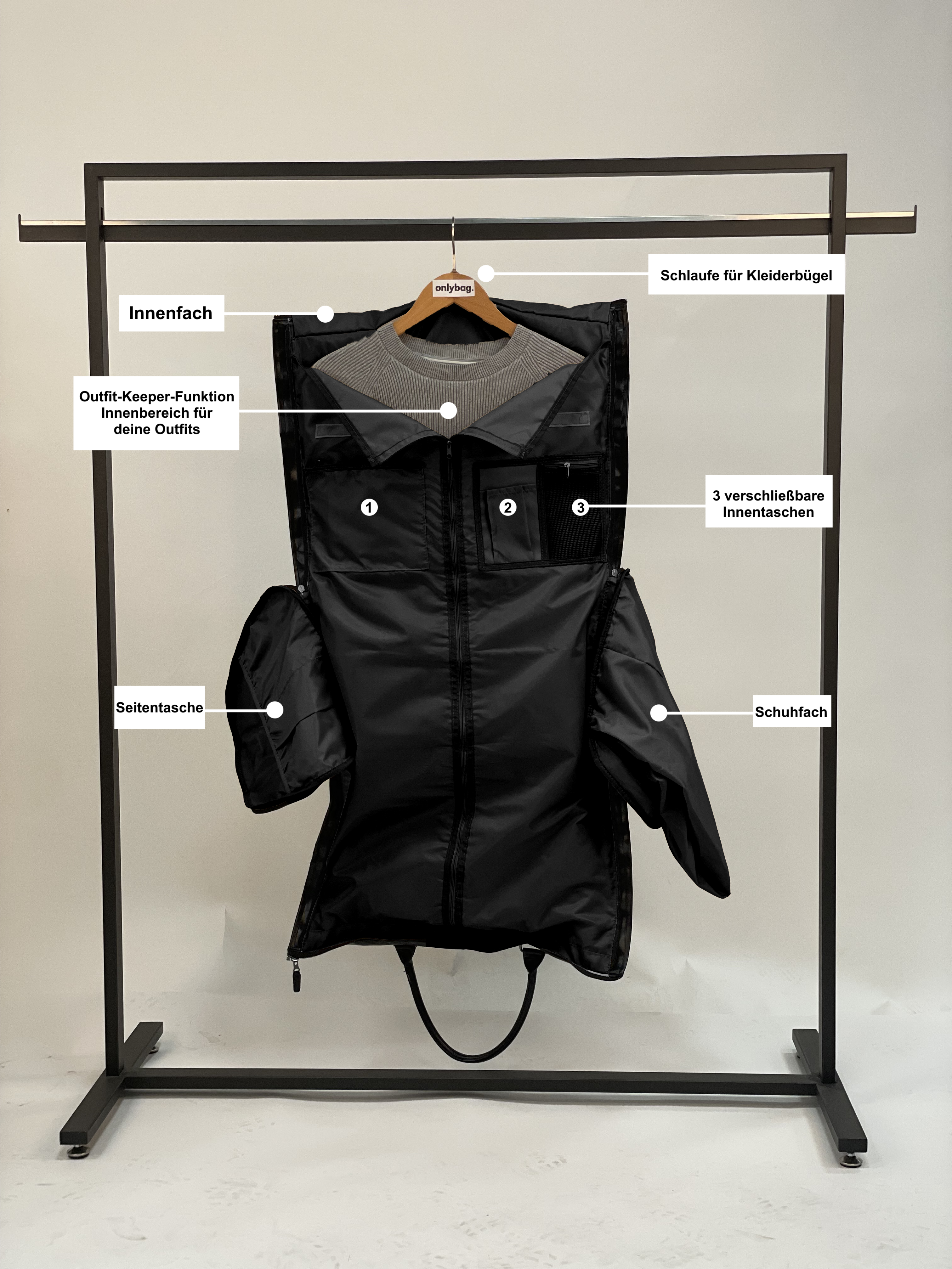 "Midnight Black" Onlybag.